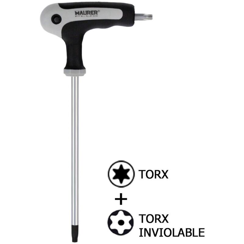 

Llave torx con mango 't' t27 inviolable - Maurer