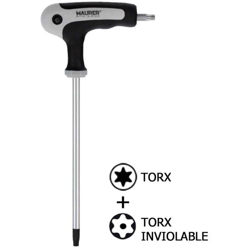 

Llave torx con mango 't' t30 inviolable - Maurer