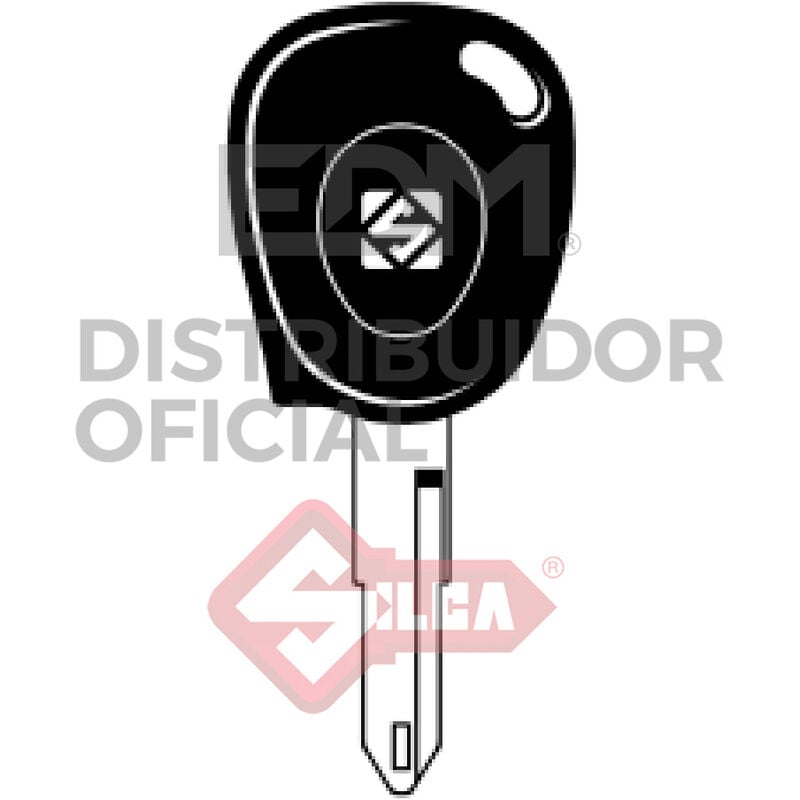 Silca - E3/12805 llave transponder s/chip - c/tapon para daf (trucks), nissan, opel, peugeot y renault NE73TE.