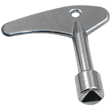 Llave triangular interna simple para apertura de medidores de agua y mantenimiento de grifos, herramienta portátil para plomeros, 1 pieza