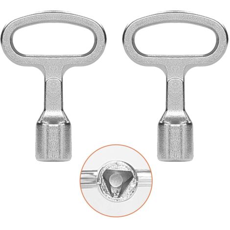 Llave triangular metálica de 2 piezas, llaves triangulares, para caja eléctrica, contador de gas y agua, armario eléctrico