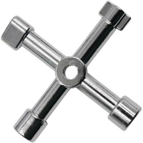 Llave triangular universal de 4 vías para tren, ascensor, armario, válvula triangular de aleación