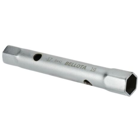 Llave tubo hexag. 17-19mm 2 bocas bellota 1 ud