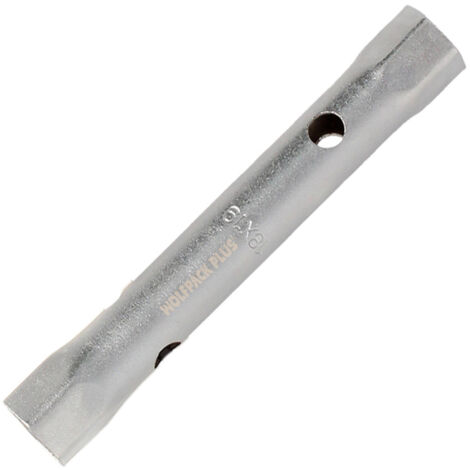 llave tubo tubular 18x19 fabricada en acero cromo vanadio, llave grifería, llave de tubo para grifos, llaves de tubo doble