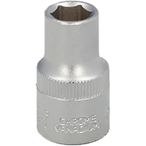 llave vaso 1/2 hexagonal 11 mm. perfil de 6 caras. acero cromo vanadio, aristas redondas