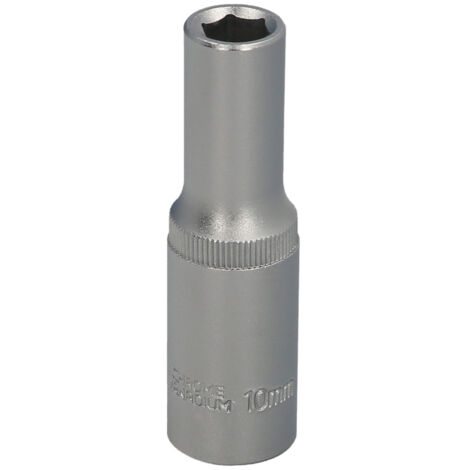 Llave Vaso 1/2" Hexagonal Larga 10 mm.