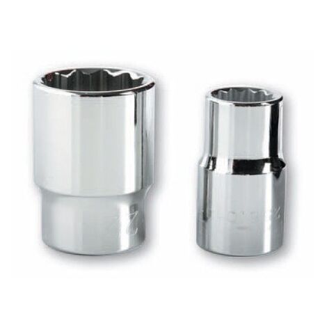 Llave Vaso Bihexagonal 1/2"-25Mm Clip Cromo Vanadio