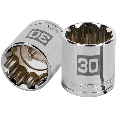 Llave vaso bihexagonal, cuadro 1/2" - 30 mm
