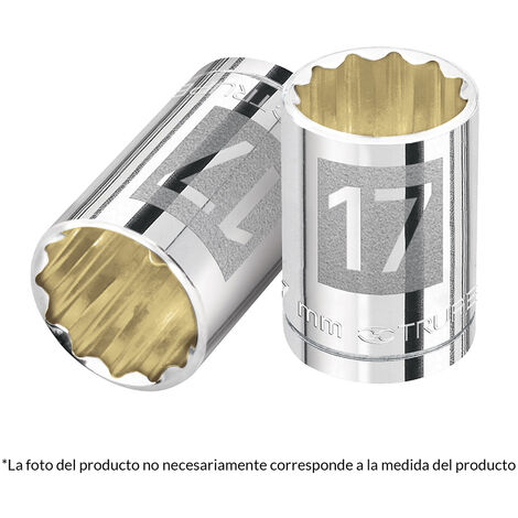 Llave vaso bihexagonal, cuadro 1/2" - 9 mm