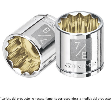 Llave vaso bihexagonal, cuadro 3/8" - 12 mm