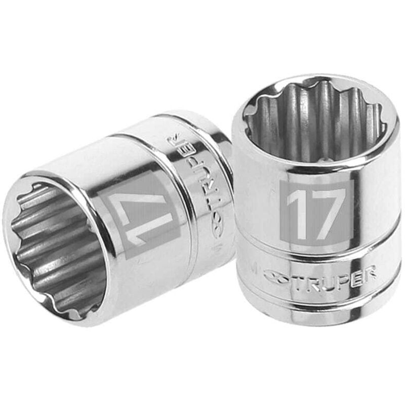 

Llave vaso bihexagonal, cuadro 3/8' de 17mm