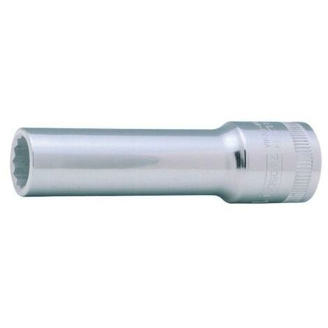 llave vaso cuadradillo 1/2'' boca bihexagonal serie larga metrica m-13