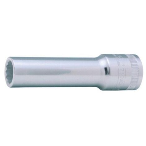 llave vaso cuadradillo 1/2'' boca bihexagonal serie larga metrica m-19