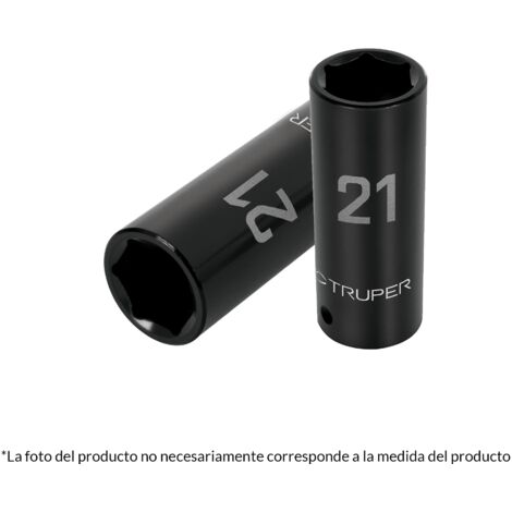 Llave vaso de impacto larga, cuadro 1/2" - 12 mm