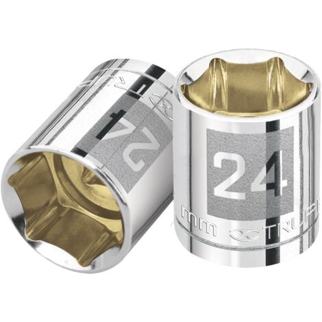 Llave vaso hexagonal, cuadro 1/2" - 24 mm