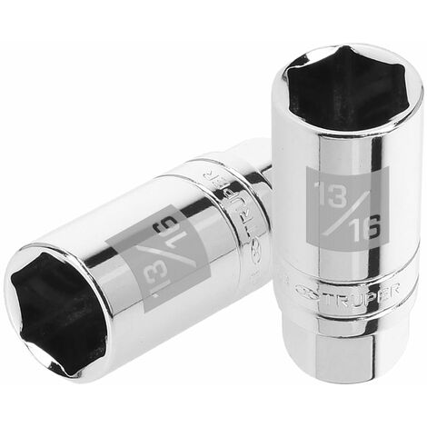 Llave vaso hexagonal de 13/16", bujías, cuadro 3/8"