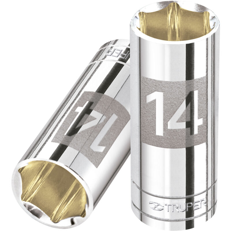 

Llave vaso hexagonal, larga, cuadro 1/4' de 14mm
