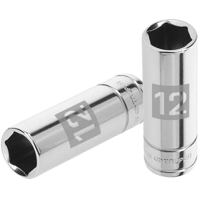 

Llave vaso hexagonal, larga, cuadro 1/4' de 12mm