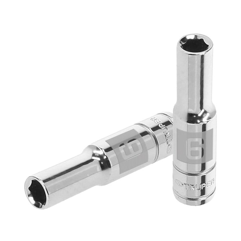 

Llave vaso hexagonal, larga, cuadro 1/4' de 6mm