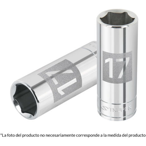 Llave vaso hexagonal larga, cuadro 3/8" - 15 mm
