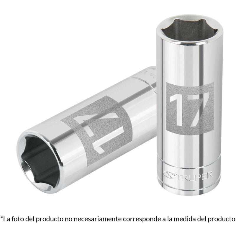 

Llave vaso hexagonal, larga, cuadro 3/8' de 16mm