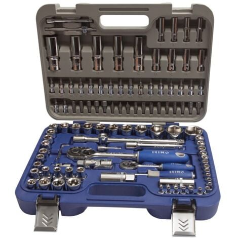 LLAVE VASO JGO 108 PZ+CARRACA - 1/4-1/2''
