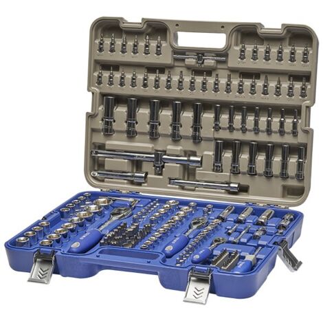 LLAVE VASO JGO 172 PZ+CARRACA - 1/4-1/2''
