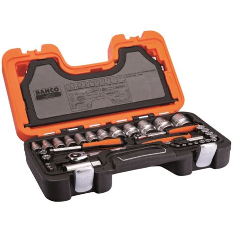 LLAVE VASO JGO 56 PZ+CARRACA - 1/4-1/2''