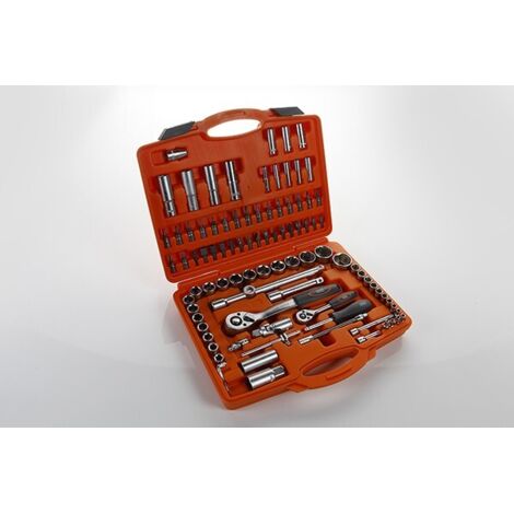 LLAVE VASO JGO 94 PZS +CARRACA - 1/4-1/2''