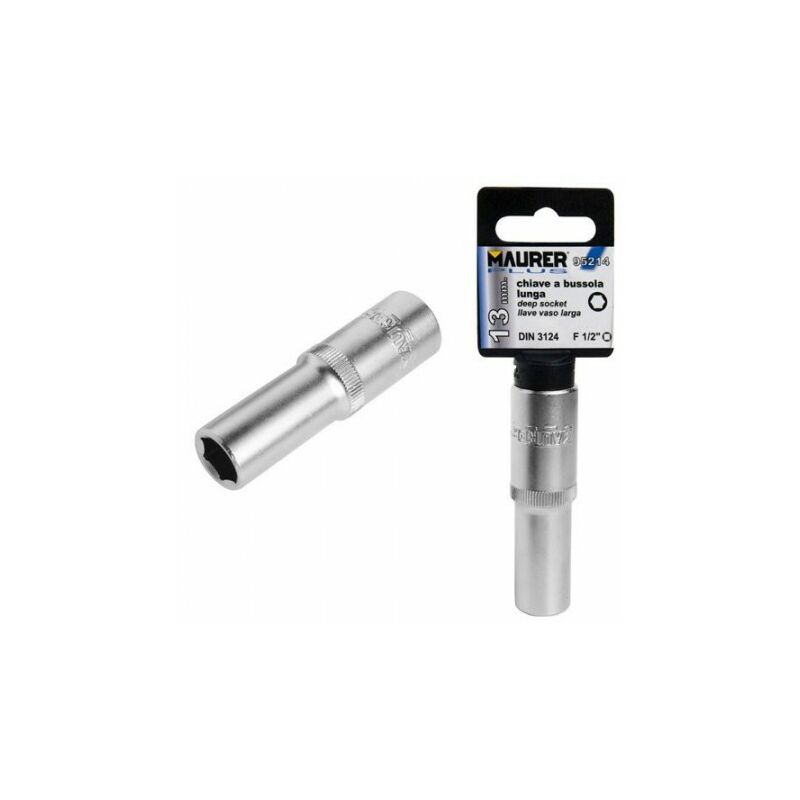 

Llave vaso maurer 1/2 hexagonal larga 19mm.