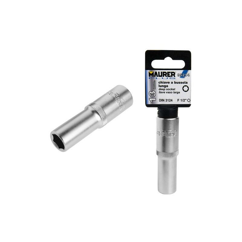 

Llave vaso 1/2 hexagonal larga 22mm. - Maurer