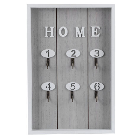 Llavero decorativo de madera para pared, ideal para organizar la entrada, de fácil y práctica instalación.
