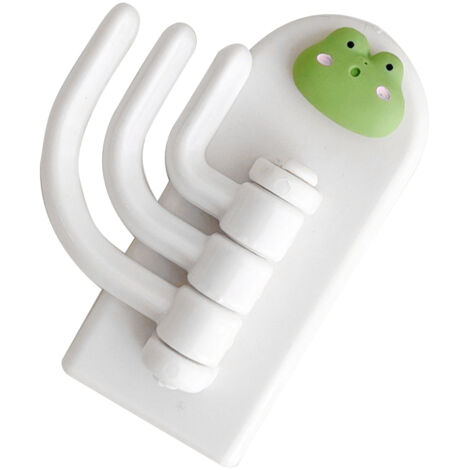 Llavero decorativo de pared con forma de rana beige, no requiere taladrar, bonito y duradero, ideal para las puertas de las habitaciones de estudiantes.