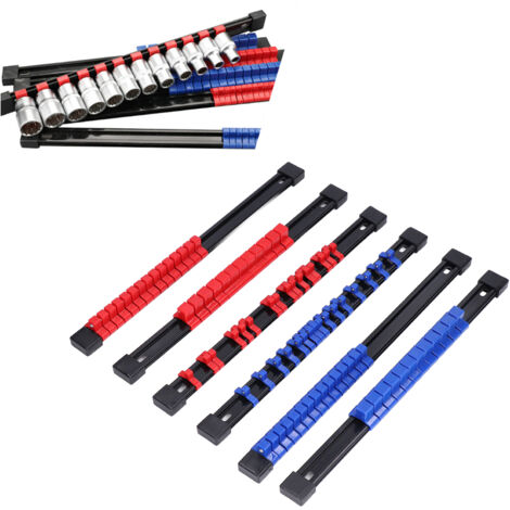 [Llavero mecánico] Organizador multiusos de ABS de 6 piezas de 1/4, 3/8 y 1/2 para coche