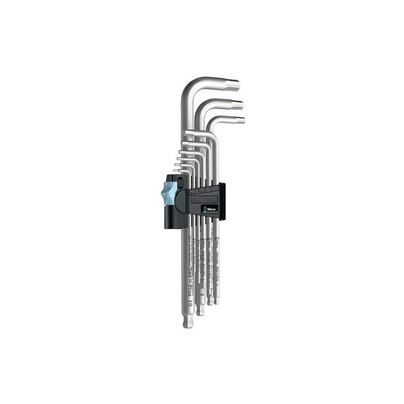 

Wera - Juego De Llaves Acodadas 3950 Pkl/9 9 Uds. Contenedor De Pl