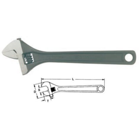 Llaves ajustables L 10 Capacidad 33 mm T 31 mm D 68 mm