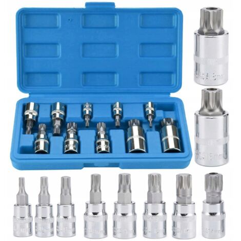 LLAVES DE ENCHUFE DIENTES 1/4 3/8 1/2 M4 M5 M6 M8 M9 M10 M12 M14 M16 M18 XZN