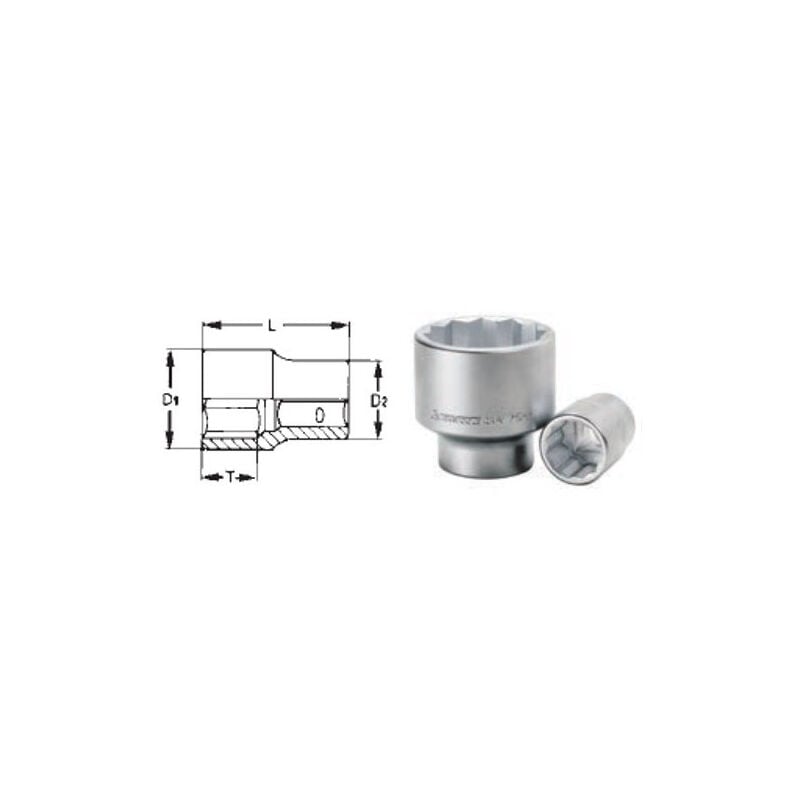 

Teng Tools - Llaves de vaso individuales 114840101 | Tamaño 46 mm D1 64.6 mm D2 49.4 mm L 74.5 mm