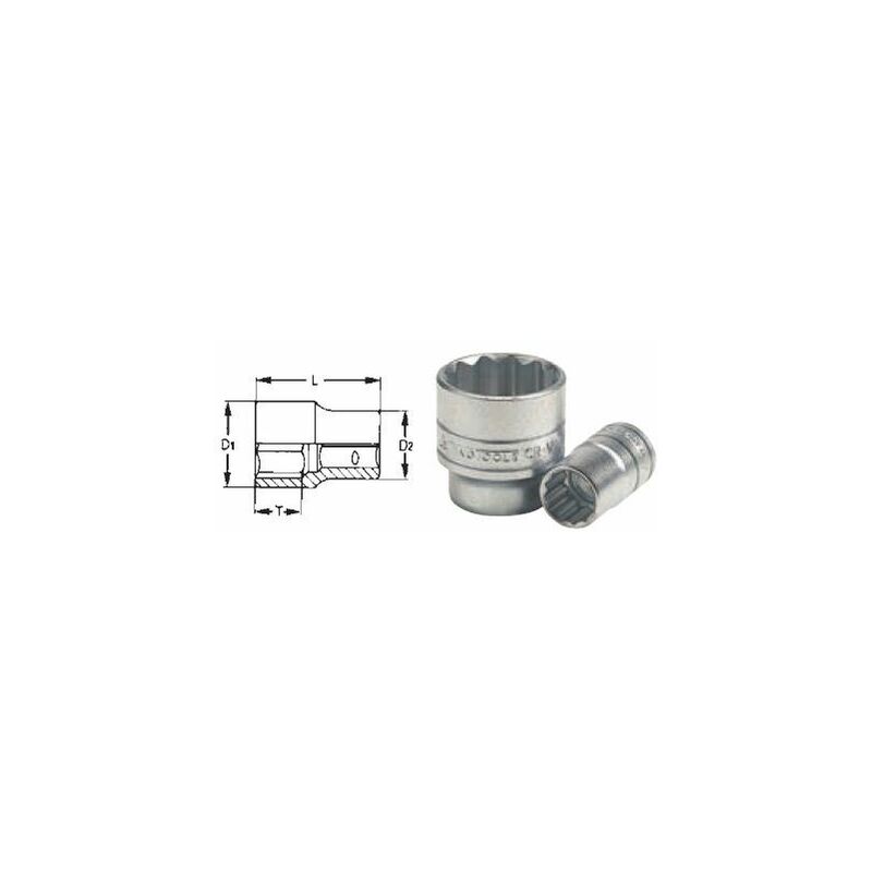 

Llaves de vaso bihexagonales 1/2" 13/16´´ TENGTOOLS 74316407