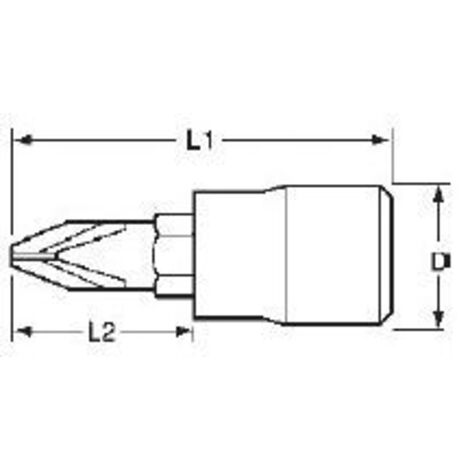 Llaves de vaso con puntas planas 1/4" PZ2 TENGTOOLS