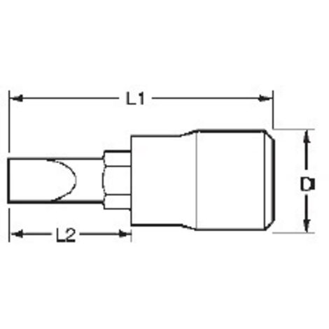 Llaves de vaso con puntas planas S2 1/4" 7.0 TENGTOOLS
