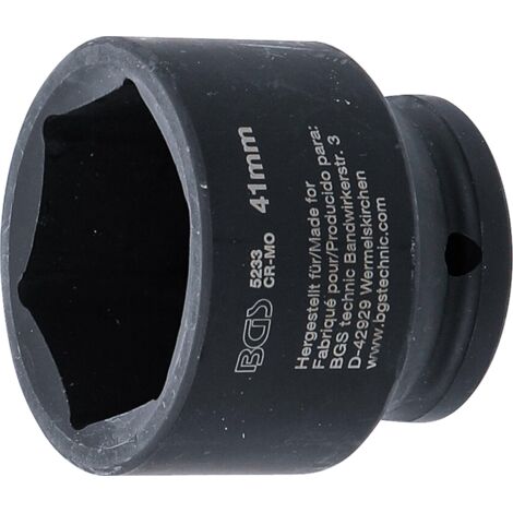 Llaves de vaso impacto hexagonal entrada 12,5 mm (1/2") 41 mm