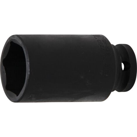 Llaves de vaso impacto hexagonal, largo  entrada 12,5 mm (1/2")  30 mm