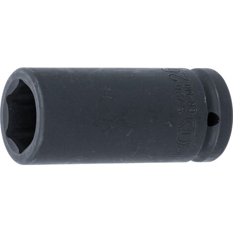 Llaves de vaso impacto hexagonal, largo  entrada 20 mm (3/4")  26 mm