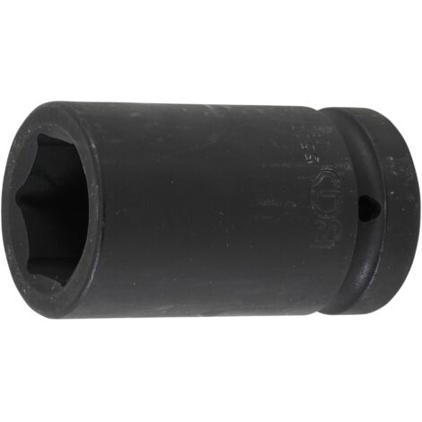 Llaves de vaso impacto hexagonal, largo  entrada 25 mm (1")  33 mm