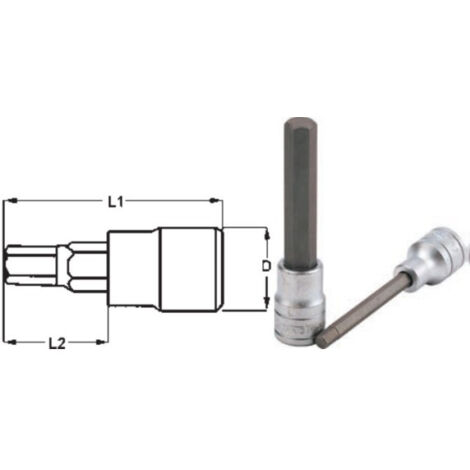 Llaves de vaso individuales 186730107                 Tamaño 6 mm L1 115 mm L2 80 mm D 22 mm