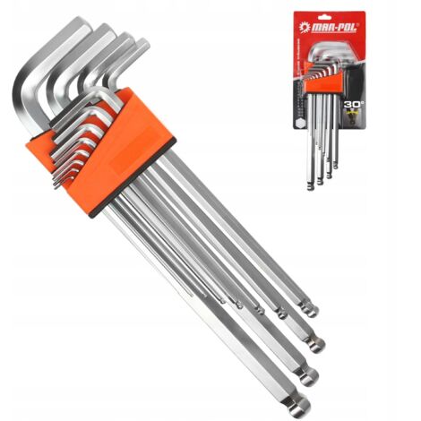 LLAVES HEXAGONALES LARGAS CON LLAVE 1,5-14 mm HEXAGONAL