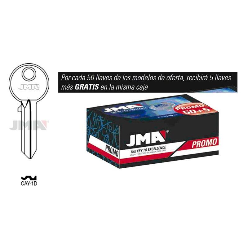 

llaves jma prom. 50 llaves+5 gratis acero tipo a mod cay-1d (caja 50 unidades) - Mibricotienda