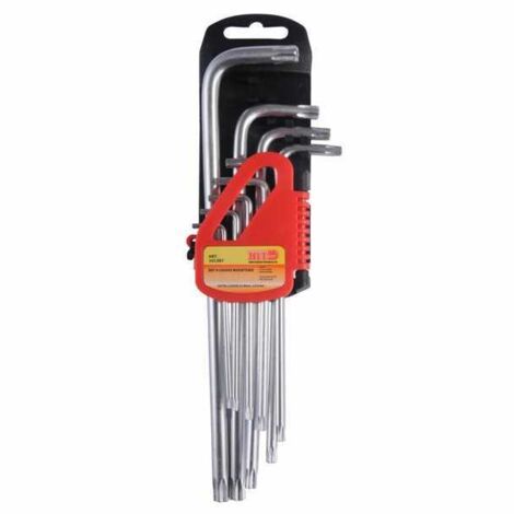 Llaves Torx T10/T50 pz.9 con agujero largas Hit