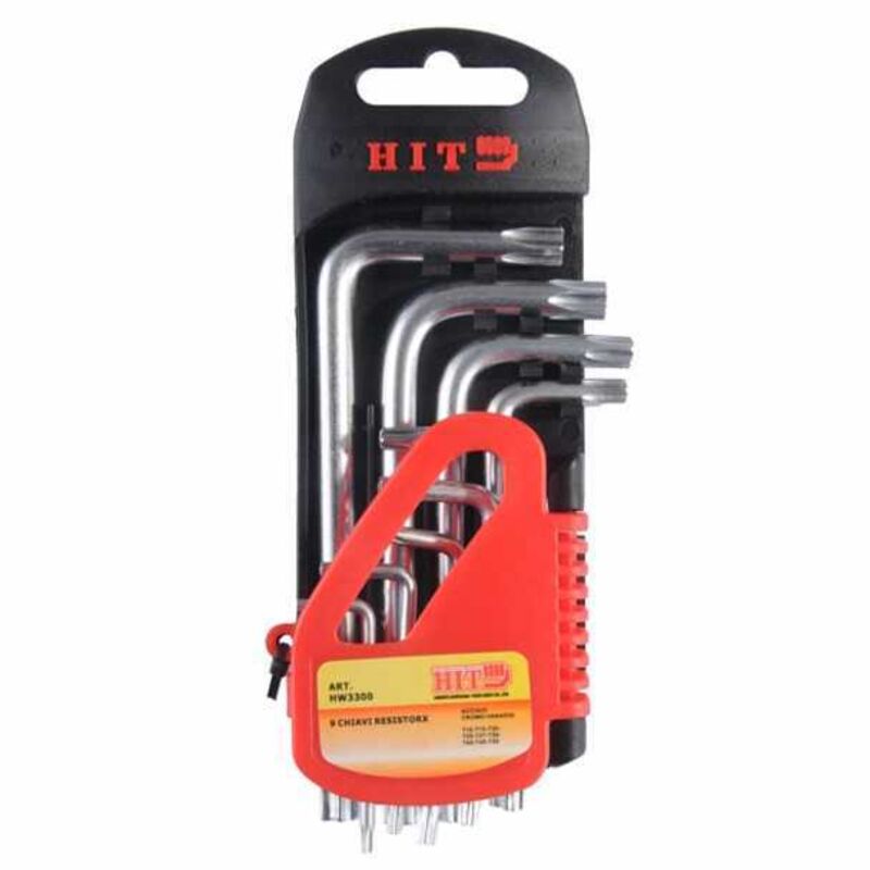 Llaves Torx T10/T50 pz.9 con agujero Hit